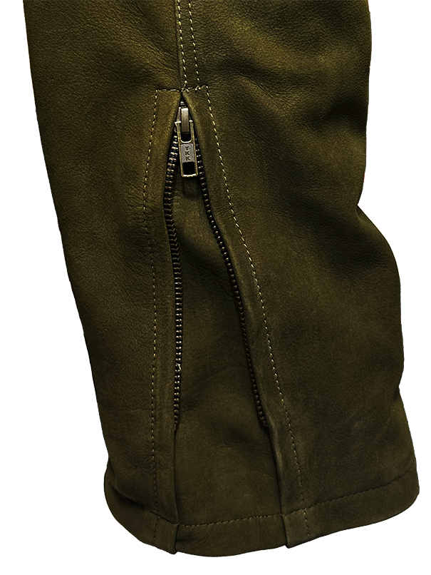 Pantalon Cargo en Cuir Nubuck - Fontainebleau