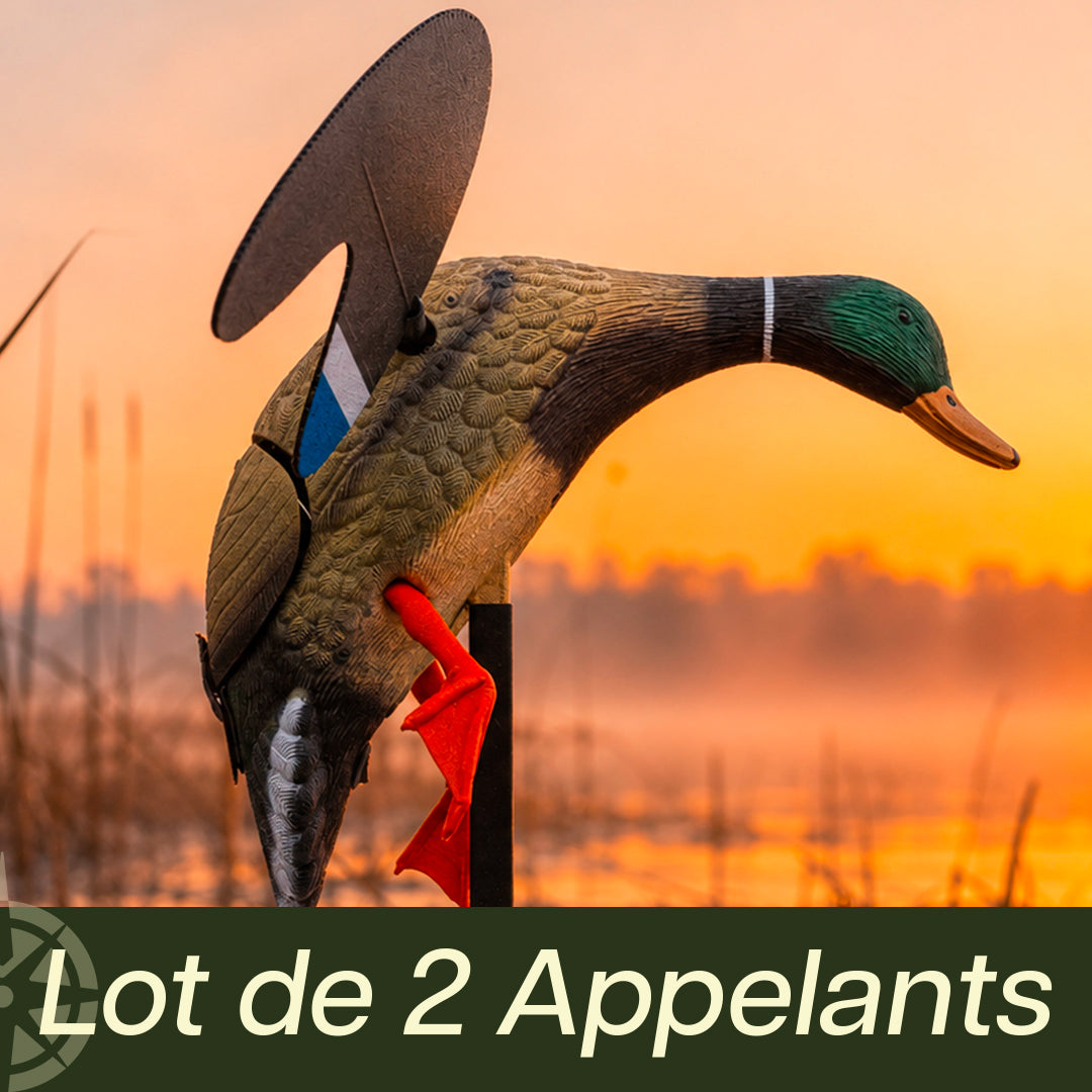 Lot de 2 Appelants Motorisés Ailes Tournantes Colvert - Instinct Nature