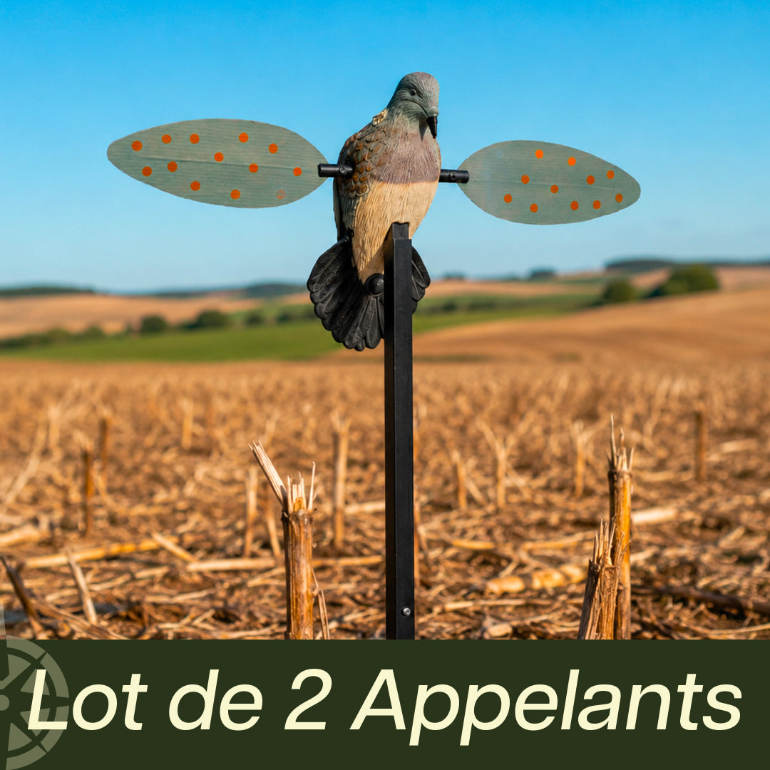 Lot de 2 Appelants Motorisés Ailes Tournantes Tourterelle - Instinct-Nature